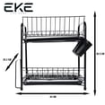 thumbnail image 3 of Escurridor Trastes Platos Fregadero Acero Inox Negro Moderno, 3 of 6