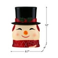 thumbnail image 4 of Mr. Christmas 12 in. Blow Mold Lit Tree Topper - Snowman, 4 of 5