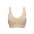 thumbnail image 3 of Women's Bras Double Layer Large Size Rimless Vest No Trace Yoga Underwear, 3 of 3