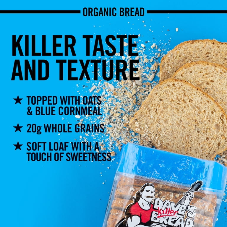 Dave's Killer Bread Organic Oats & Blues Regular Size Loaf, 25 oz