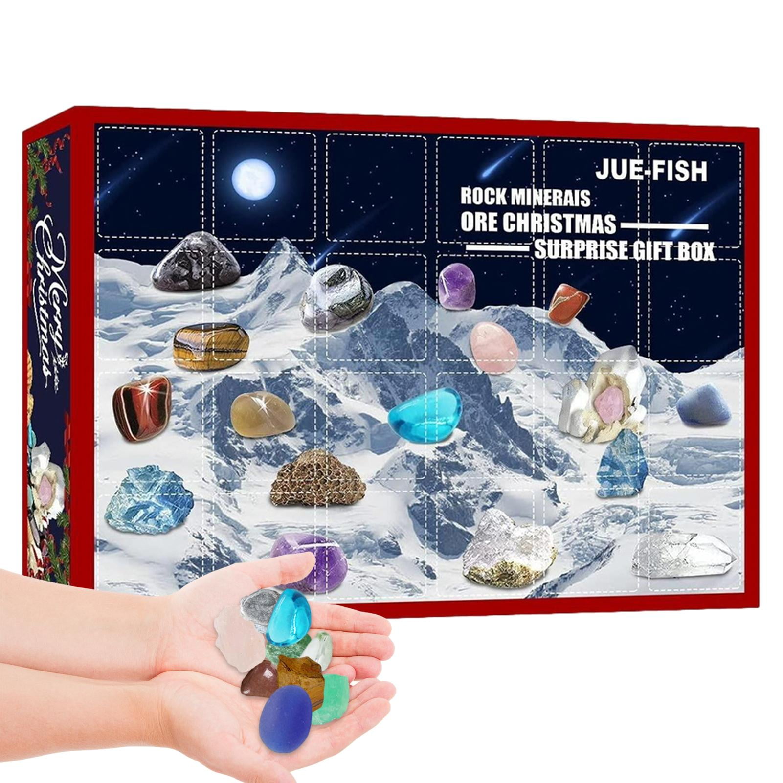 Christmas Advent Calendar Rocks Mineral and Fossils 2022 Countdown