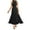 Black, variant on LLYwey Formal Dresses for Women Wedding Guest Evening Gown Elegant Solid Front Cross Sleeveless Ruffle A-Line Maxi Long Dresses, Sun-34, Black, M