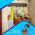 thumbnail image 1 of Hooks American Style Red Bronze Drapery Poles Rust Resistant Durable Hook Hanger Vintage Decorative Tool Curtain AccessoriesBath Drape Rings Home, 1 of 6