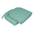 thumbnail image 2 of Vargottam Chaise à Manger en Forme de Coussin Imprimé Intérieur / Extérieurpadshome Décor Réversible & Machine Lavable DiningChairPad avec Attaches Chaîne - Lot de 2-Marine Vert, 2 of 8