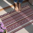 thumbnail image 4 of Red Boho Ethnic Geometric Pattern Door Rugs,Washable Non Slip Door Mats Indoor,Decorative Door Mats,Entry Mat Indoor for Entrance,Bedroom,Kitchen,Bathroom,20"x32", 4 of 6