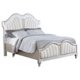 thumbnail image 3 of Evangeline Wood Queen LED Panel Bed Silver Oak, 3 of 10