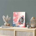 thumbnail image 2 of Wall Art Prints, 4th of July Cute Cat Framed Canvas Prints for Bedroom Living Room Bathroom Office, Red Blue Fireworks Watercolor Gallery Wrap Wall Art Poster for Gifts Home Decor 12"x12", 2 of 9