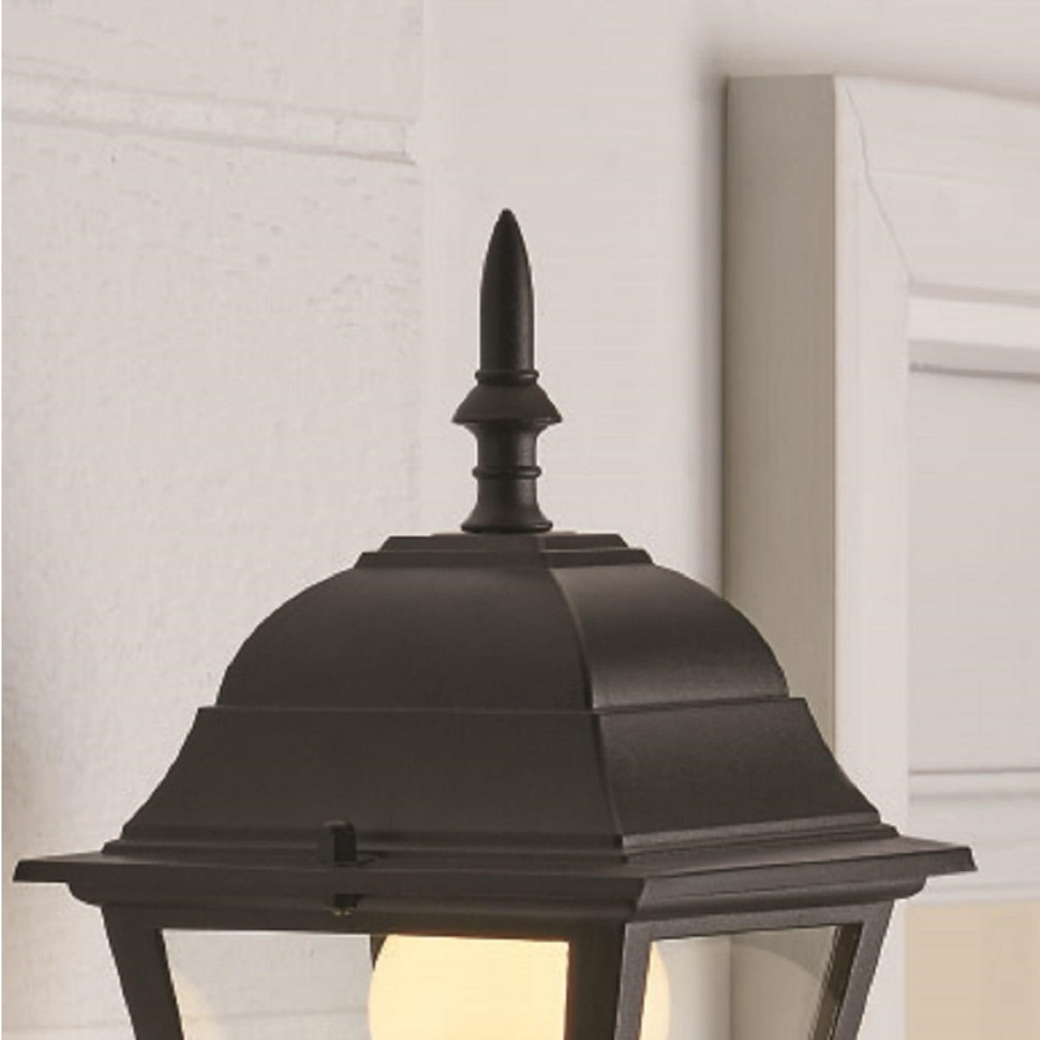 Mainstays Outdoor Coach Light Wall Sconce, Matte Black