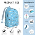 thumbnail image 5 of Cartoon Puppy Pattern Laptop Backpack, Durable and Lightweight with Dog and Nature Artwork and Paw Print, 5 of 5