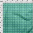 thumbnail image 3 of oneOone Rayon Teal Green Fabric Check Sewing Fabric By The Yard Printed Diy Clothing Sewing Supplies 56 Inch Wide, 3 of 4