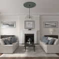 thumbnail image 5 of 51 1/8"OD x 3 5/8"ID x 1 1/2"P Nevio Ceiling Medallion (Fits Canopies up to 4 3/4"), Hand-Painted Cloud Burst, 5 of 6