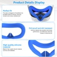 thumbnail image 3 of Breathable Silicone Face Cushion for Meta Quest 3S, Anti-Fouling VR Eye Pad(Blue), 3 of 3