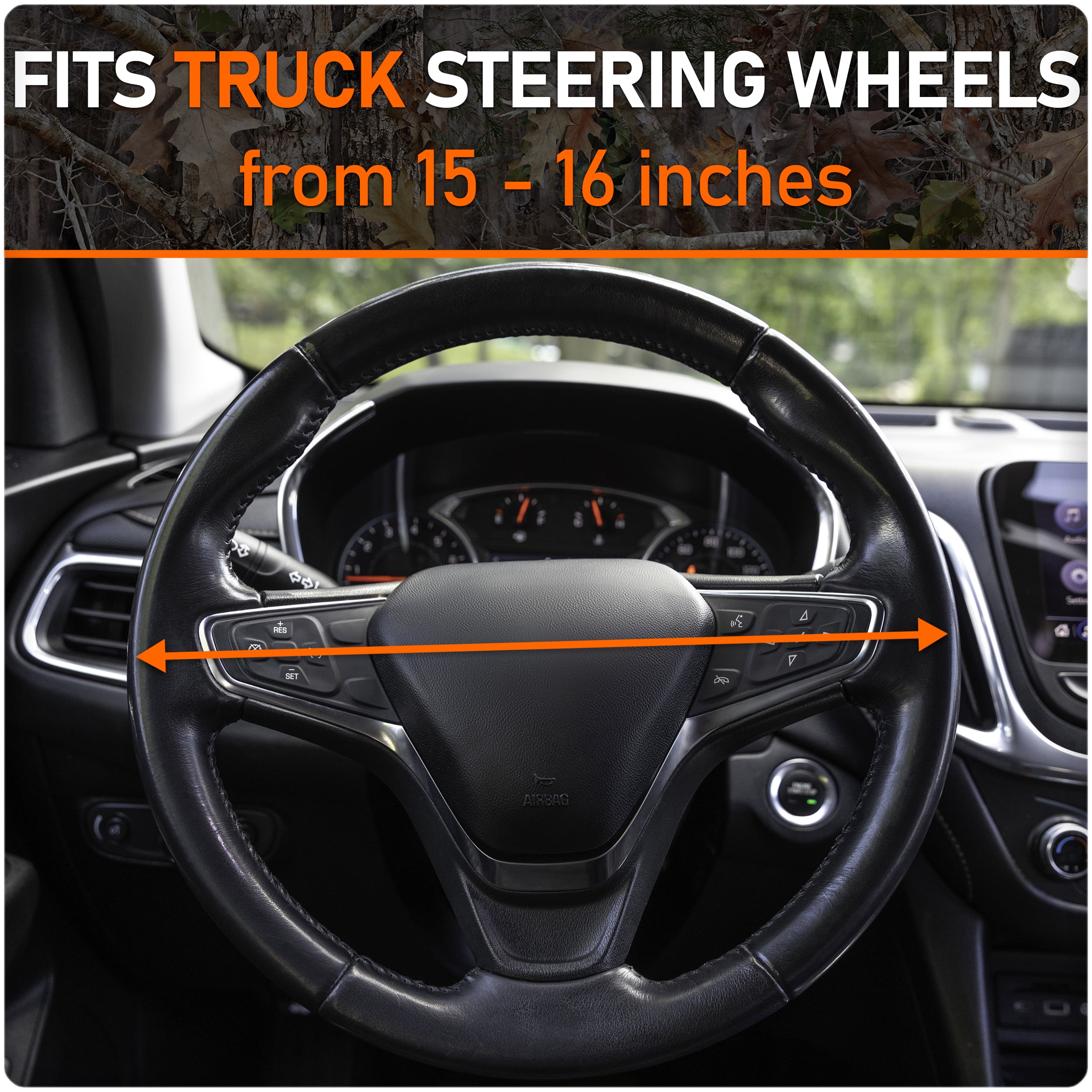 True Timber Kanati Truck Universal Steering Wheel Cover, Camo