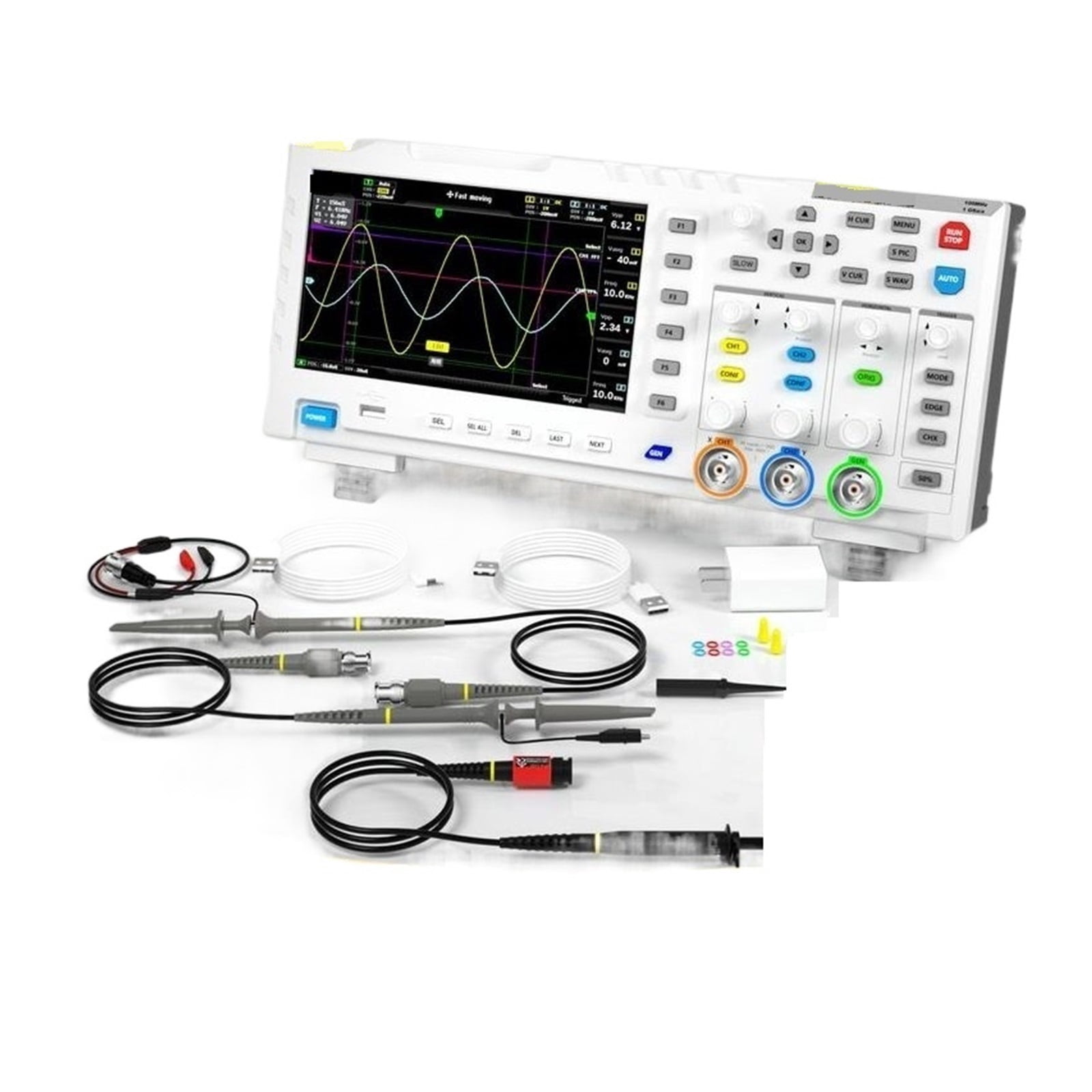 1014D Digital Oscilloscope 2 In 1 Dual Channel Input Signal Generator 100MHz* 2 Ana-log Bandwidth 1GSa/s Sampling Rate ,Professional Designed
