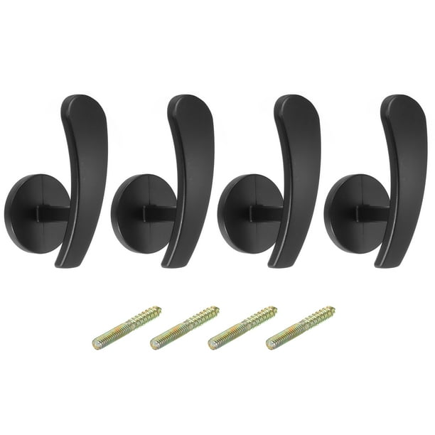 Sujeta Cortinas Unique Bargains Soportes de Amarre de Cortinas de Aleación de Aluminio Negro