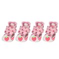 thumbnail image 1 of Botas para Perros, 4 Piezas de Zapatos de Lona transirables para perros, Lindas Botas para Perros de Fresa y Protectores de Patas, botines antideslizantes, 1 of 7
