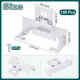 thumbnail image 2 of Unique Bargains 100 Pcs Recessed Light Clips, 1.5' x 0.45' Metal Can Recessed Light Housing, 2 of 7