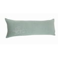 thumbnail image 2 of Ox Bay Silver Perched Bird Lumbar Pillow, 14" x 36", Gray / Green / Blue, 2 of 8