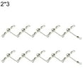 thumbnail image 3 of UDIYO 10Pcs 3 Way T-shape Carp Fishing Rolling Swivel Connectors with Luminous Beads, 3 of 6