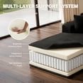 thumbnail image 5 of Aukfa 96" Cloud Sectional Couch, Modular L Shaped Boneless Sofa with Left Facing Chaise&2 Storage Pockets, Black, 5 of 8