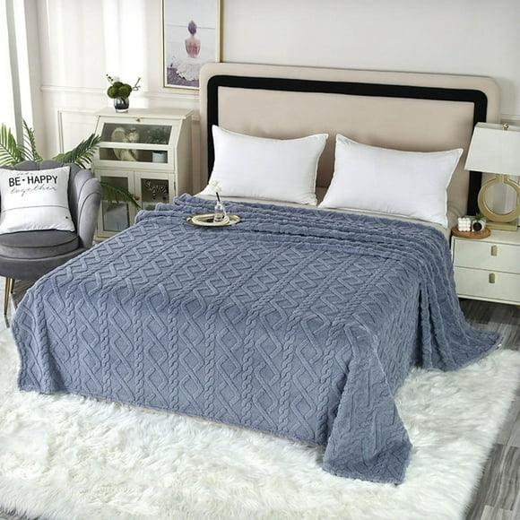 Summer Saving,Non-Functional Blankets,Double-Sided Flannel Taffeta Blanket, 47.24x78.74in Comfort Cover, Nap Sofa Blanket, 9 Colors Available for Cozy and Warm Comfort, | 100%Polyester, D-182