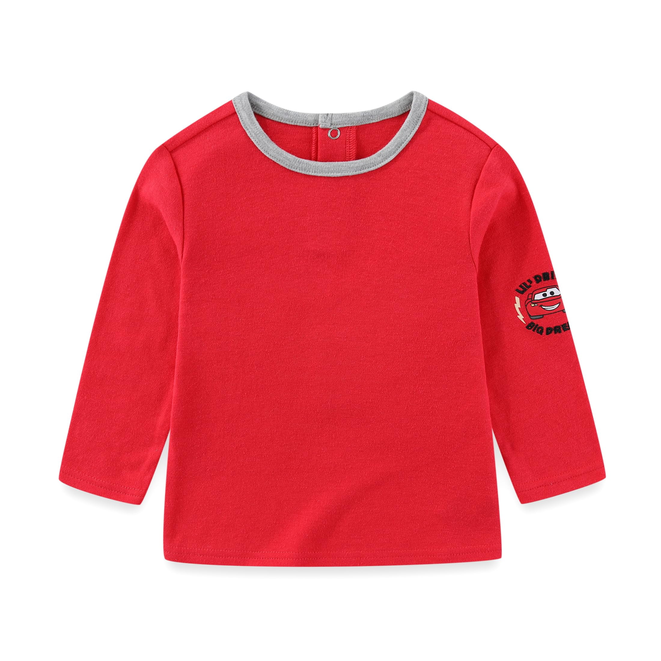 Disney Cars Lightning McQueen Long Sleeve Shirt and Overalls (Baby Boys), 2 Piece Set, Sizes 12M-24M