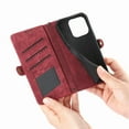 thumbnail image 2 of Cutyskin Wallet Case for iPhone 16 Pro, Zipper Purse Folio Leather Wallet with RFID Blocking Card Holder Wrist Strap Magnetic Clasp Shockproof Full Body Case for iPhone 16 Pro,Red, 2 of 14