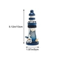 thumbnail image 2 of Yvsxxv Handmade Nautical Wooden Lighthouse Ornament Sea Bird Decor for Coastal Home Decoration, 1 Pack, 2 of 7