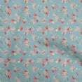 thumbnail image 1 of oneOone Cotton Poplin Dusty Blue Fabric Floral Fabric For Sewing Printed Craft Fabric By The Yard 42 Inch Wide, 1 of 4