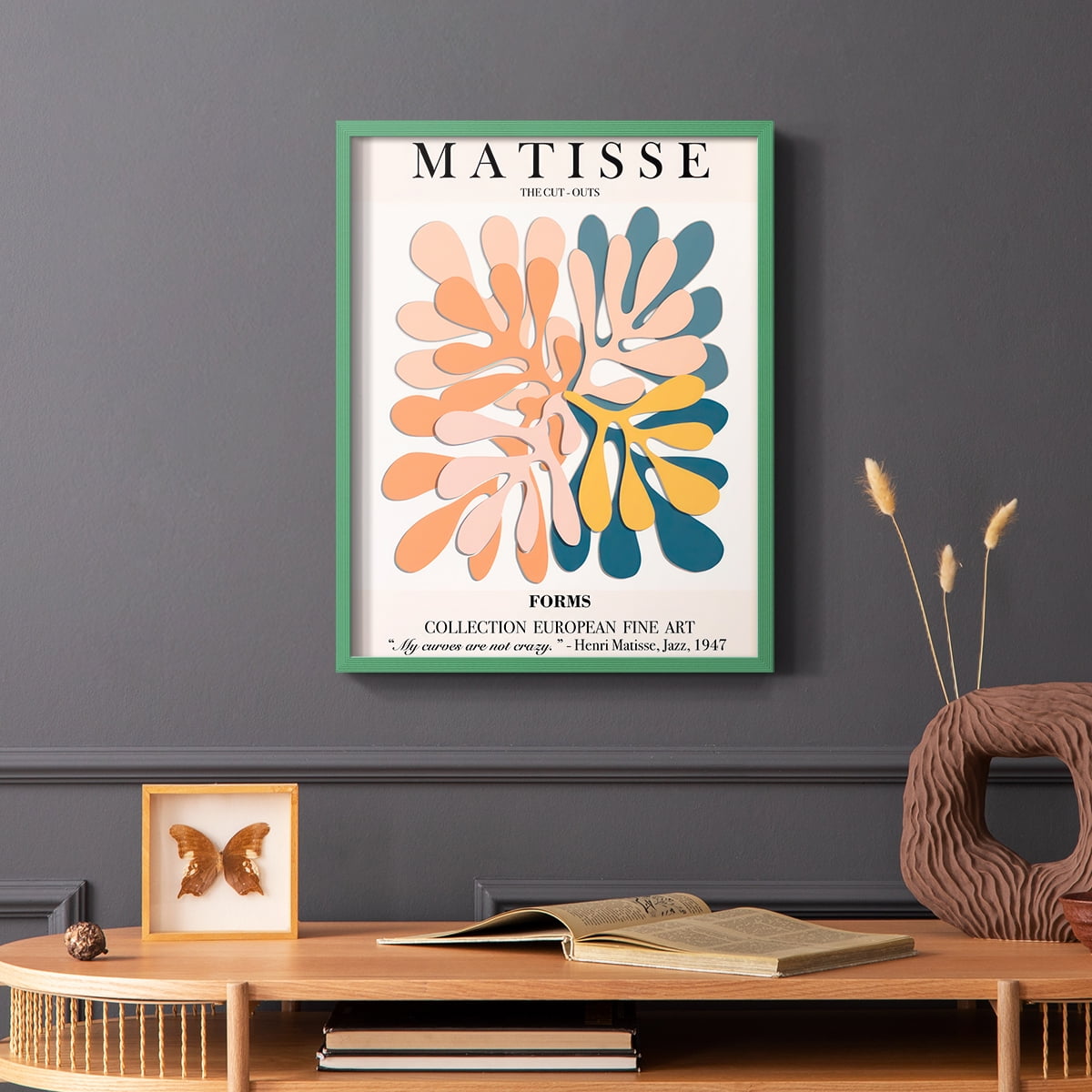 Matisse CXCIV Framed Print in Green Solid Wood 8 x 10 Framed Print