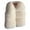 Beige, variant on lnmuld Kids Coats Stylish Winter Coat for Toddler Girls Vest Jacket with Thick Warm Outerwear Solid Color Size:6 Years