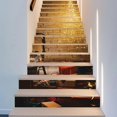 thumbnail image 3 of SZTXJ 13 Pcs/Set 3D Christmas Stair Sticker Bookcase Self Adhesive Stair Stickers Peel and Stick Bookcase, 3 of 5