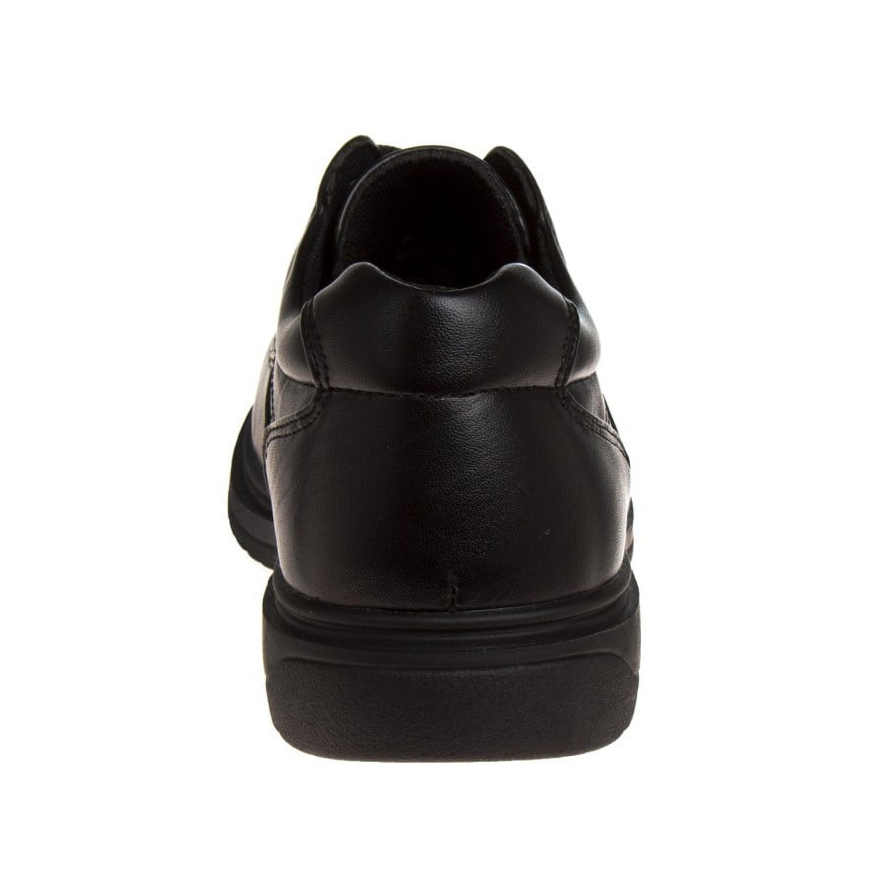 French Little Kids' Boys' Faux Leather Lace-Up School Shoes - Black, 2