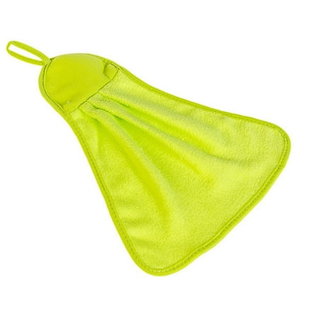 

QXuchild Kitchen Bathroom Hanging Coral Velvet Towel Cleaning Water Drying Hand Towel
