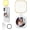 White, variant on Magnetic Selfie Light for Phone,5 Led Mode with Mirror,Rechargeable Portable Fill Light for Video Recording/Conference/Vlog/Makeup