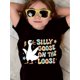 thumbnail image 1 of Camiseta estampada de ganso rosa para niña: suave, elástica y cómoda, de manga corta y cuello redondo con letras coloridas, ideal para el verano. Camisetas para niña., 1 of 5