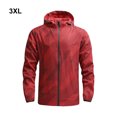 thumbnail image 4 of relayinert Wide Application Sports Jacket All Outdoor Activities Windproof Motorcycle Coat Jacket With Hood Red 3XL, 4 of 6