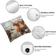thumbnail image 6 of nygtbtfer Farm Animals Throw Pillow Covers set of 2,Garden Windmill Decor Farmhouse Pillow Covers Rustic Lodge Cabin Cushion Covers Wildlife Animal Farm House Cottage Accent Pillow Cases White, 6 of 7
