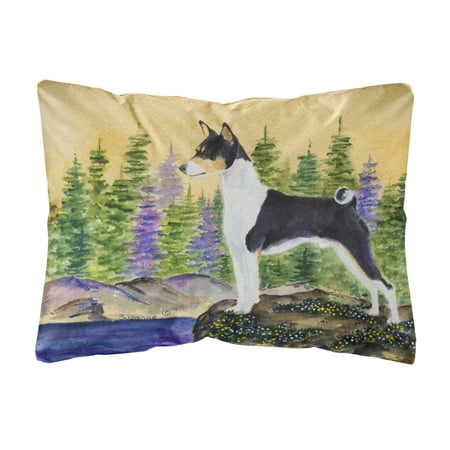 Caroline s Treasures SS8201PW1216 Basenji Decorative Canvas Fabric Pillow 12H x16W multicolor
