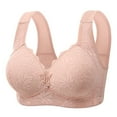 thumbnail image 2 of YHAJDS Women Plus Size Bra,Large Size no Underwire Bras Wireless Bra for Women Lightly Padded Bralette Comfortable Breathable Push Up Everyday Bras, 2 of 3