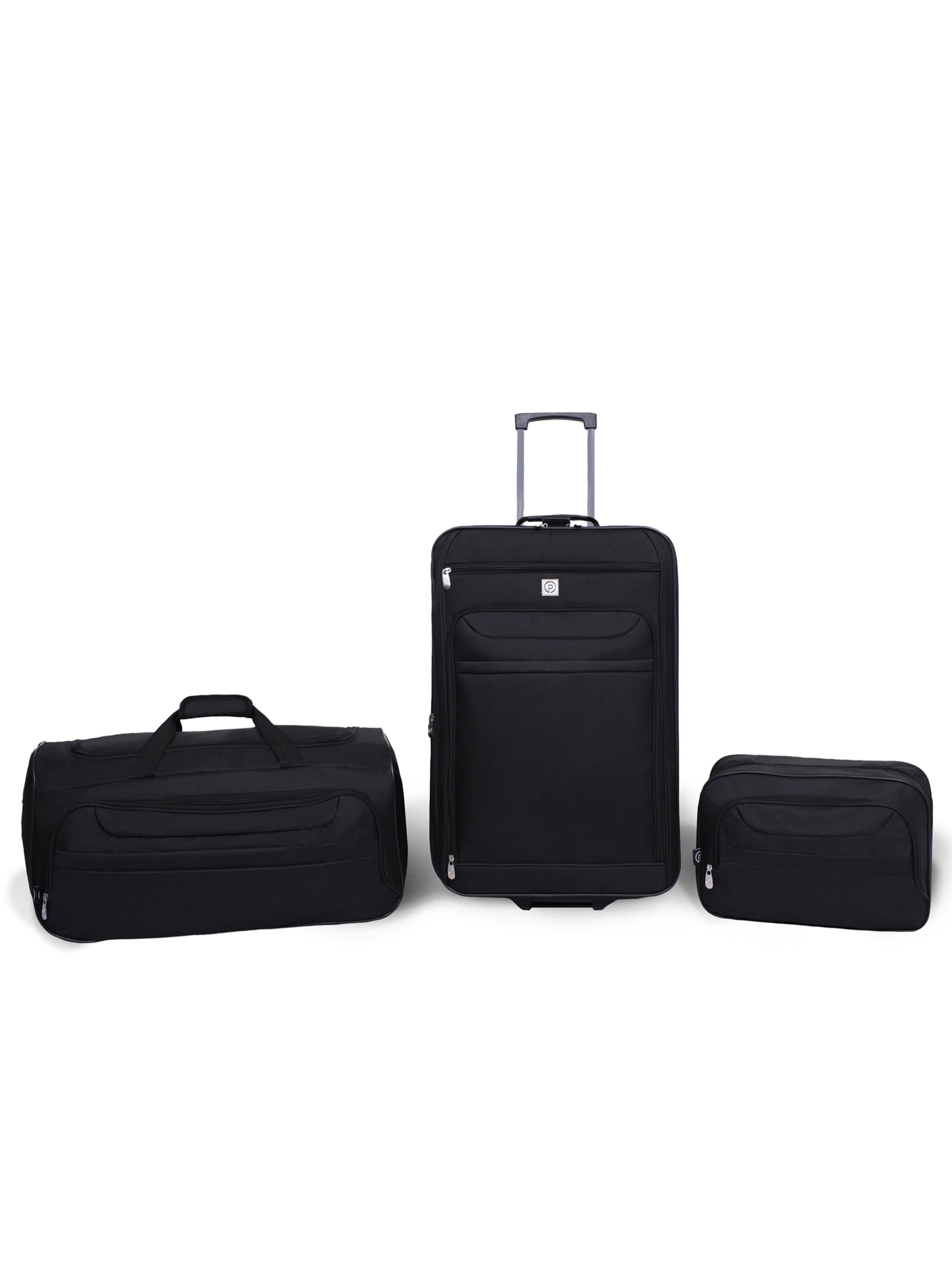 Delta 3 Piece Black PC Luggage Set (28/24/20) - Shop1913 by RG Apparel Co.