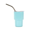 thumbnail image 1 of Tasse d'Eau en Acier Inoxydable avec Paille Détachable Tasse d'Eau avec Paille 60ml Tasse en Acier Inoxydable avec Couvercle à Paille Résistant à la Rouille, 1 of 5