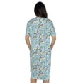thumbnail image 3 of Just Love Short Sleeve Nightgown Sleep Dress for Women Sleepwear (Blue - Unicorns and Rainbows, X-Large), 3 of 3