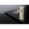 thumbnail image 2 of Lexora  Labaro Brass Single Hole Bathroom Faucet, Brushed Nickel, 2 of 2