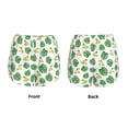 thumbnail image 3 of Balery Frogs And Tropical Leaves Pantalones cortos deportivos para mujer con forro y dos bolsillos, elásticos, para entrenamiento, gimnasio, yoga-X-Large, 3 of 7