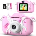 thumbnail image 1 of Cámara para selfies Goopow para niñas/niños de 3 a 9 años con SD de 32 GB, 1 of 7