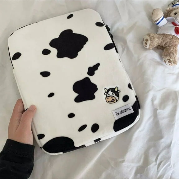 Laptop Tablet Liner Sleeve Bag for Macbook Air 13 Pro 14 15 inch for iPad Pro 10.5 11 10.2 Cow Print Laptop Tablet Bag Pouch (Cow Printing,For 15 15.6 inch)