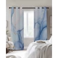 thumbnail image 4 of Blue Marble Blackout Curtains for Bedroom Living Room Darkening Curtains 63 Inches Long Gradual Modern Abstract Art Window Curtain 2 Panels Set Insulated Window Treatment Grommet Drapes 42"x63", 4 of 9