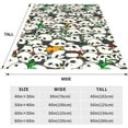 thumbnail image 3 of Panda Blanket Super Soft Warm Animal Flannel Throw Blankets for Boys Girls Adults Lovers for Couch Sofa Bed Office Gifts 50"x60", 3 of 5