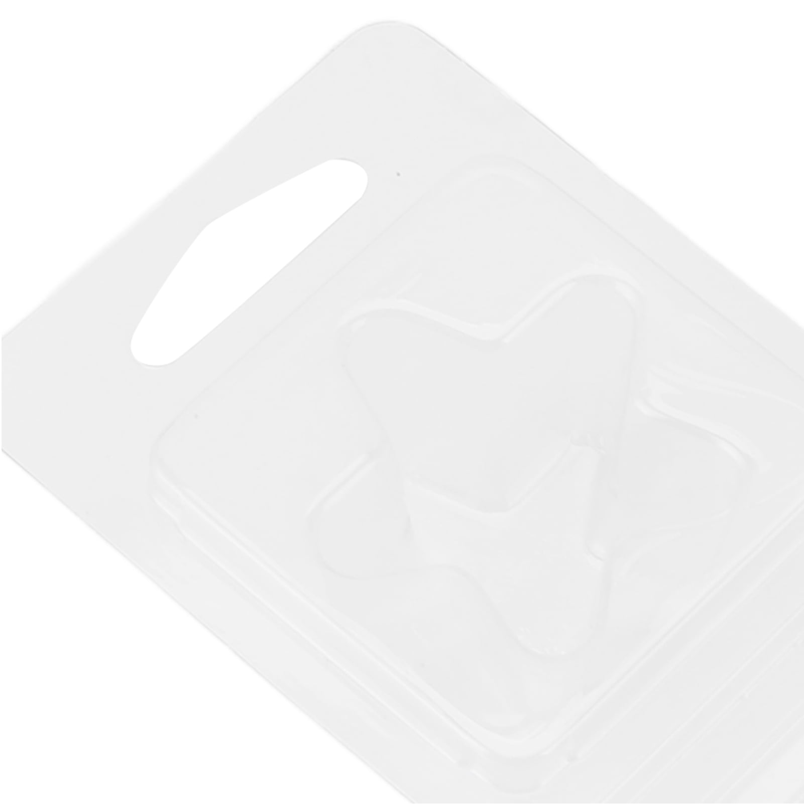 Riousery 100 Packs Five Pointed Star Shaped Wax Melt Clamshell Molds Containers Clear Plastic Tray for Wickless Tarts Candle Making Premium Supplies